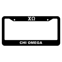 Chi Omega License Plate Frame