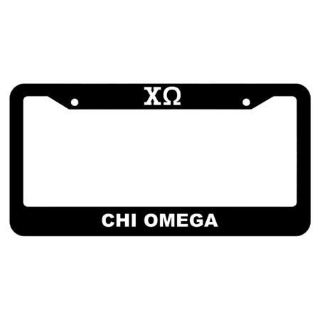 Chi Omega License Plate Frame