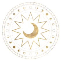 Chic Golden Moon Phase Sticker