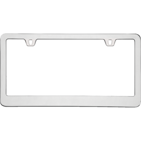 Chrome Metal License Plate Frame