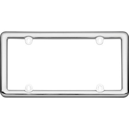 Chrome Plastic License Plate Frame