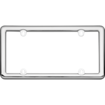 Chrome Plastic License Plate Frame