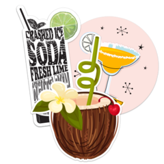 Cocktail Stickers