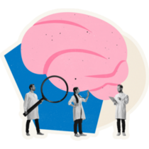 Contemporary Art Medical Workers Brain Sticker