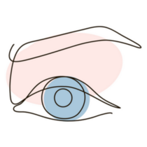 Continuous Line Drawing Beautiful Eye Sticker