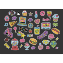 Cool Food Sticker Sheet