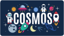 Cosmos Space Icons Sticker