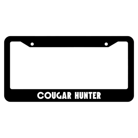 Cougar Hunter License Plate Frame