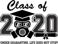 Covid Class of 2020 Graduation Sticker