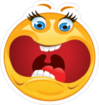 Crazy Scared Screaming Emoji Sticker