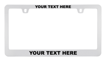 Custom Chrome Metal License Plate Frame