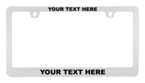 Custom Chrome Metal License Plate Frame