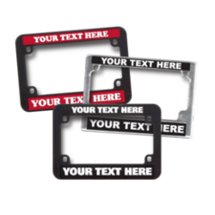 Custom Wholesale Motorcycle License Plate Frames