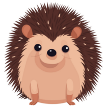 Cute Hedgehog Sticker