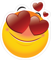 Cute In Love Emoji Sticker