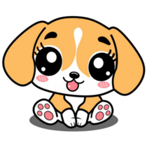 Cute Kawaii Puppy Sticker