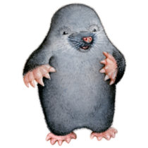 Cute Mole Watercolor Sticker