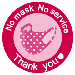 Cute No Mask No Service Sticker