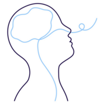 Deep Breath Through Nose Line Art Sticker