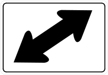 Diagonal Arrow Sticker