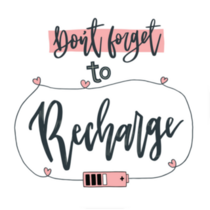 Don't Forget to Recharge Sticker