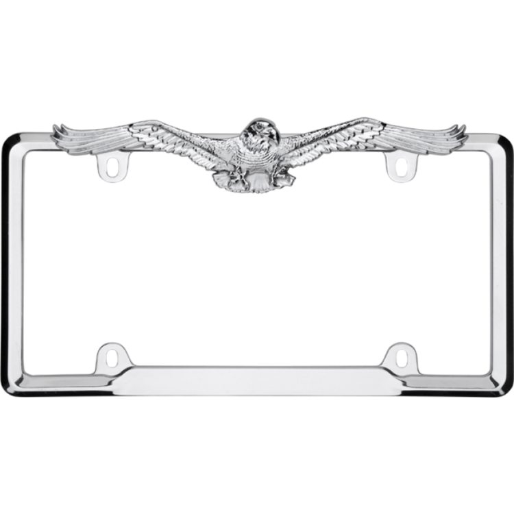 Eagle Chrome License Plate Frame 