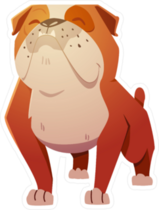 English Bulldog Dog Sticker