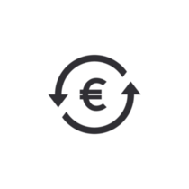 Euro Money Transfer Icon Sticker