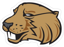 Fierce Beaver Mascot Sticker