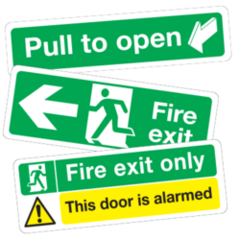 Fire Exit Sign Stickers