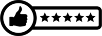 Five Star Rating Sticker