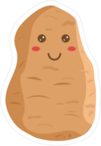 Forever Alone Meme Potato Sticker