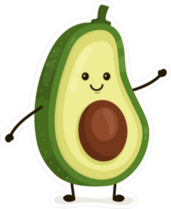 Funny Avocado Sticker