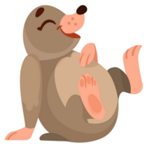 Funny Mole Sticker