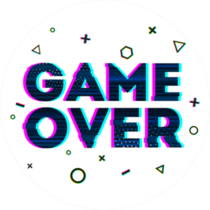 Game Over Glitch Sticker