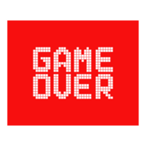 GAME OVER Pixel Art Sticker