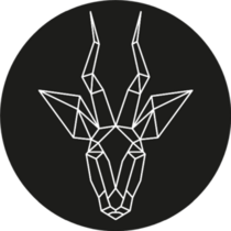 Geometric Animal Antelope Illustration Sticker