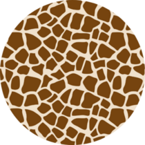 Giraffe Seamless Pattern Sticker