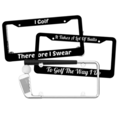 Golf License Plate Frames