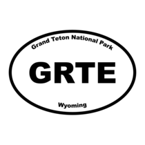 Grand Teton National Park Oval Sticker