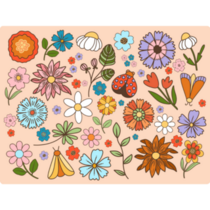 Groovy Wildflower Sticker Sheet