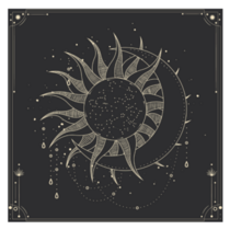 Grunge Celestial Moon Phases Sticker