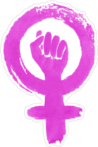 Grunge Feminism Protest Sticker