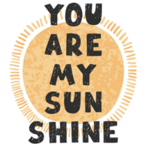 Hand Drawn Illustration You are My Sunshine Sticker