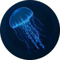 Hand Drawn Sketch Isolated Jellyfish Sticker