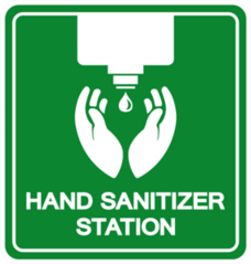 Hand Sanitizer Station Sticker