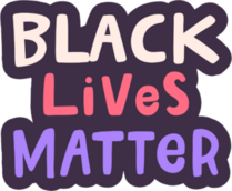 Handwritten Black Lives Matter Sticker