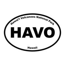 Hawai'i Volcanoes National Park Oval Sticker