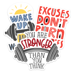 Health and Fitness Stickers