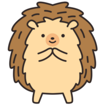 Hedgehog Doodle Sticker